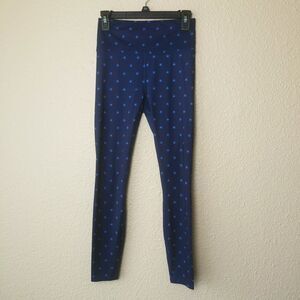 UltraCool by FABLETICS blue‎ women's leggings with star design size S stech